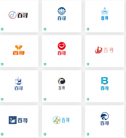 传媒工作室Logo设计：百寻