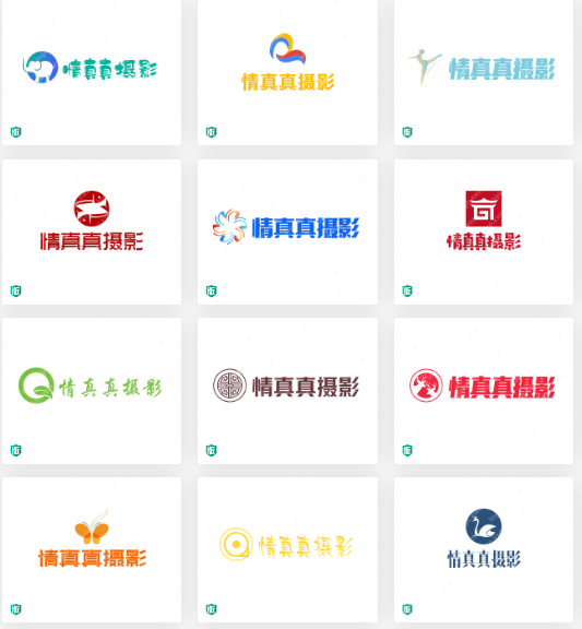 影视工作室LOGO设计：情真真摄影