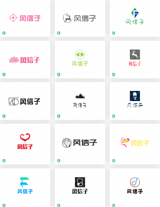 传媒行业logo设计：风信子