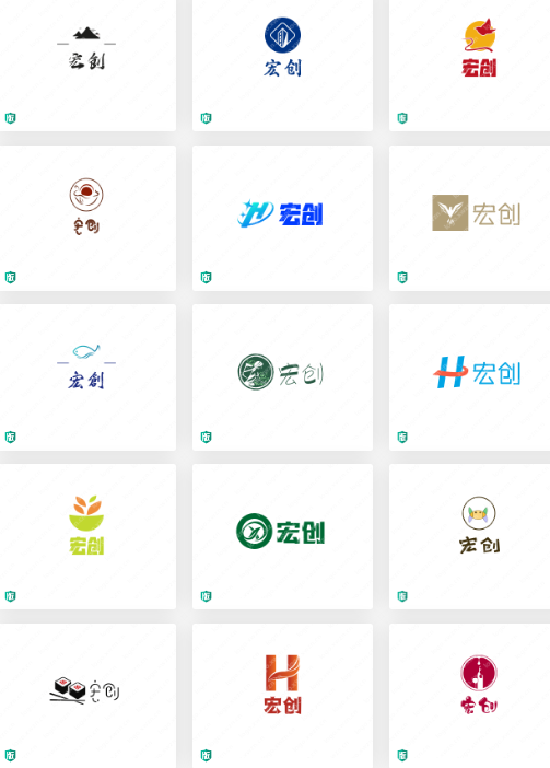 矿机公司Logo设计：宏创