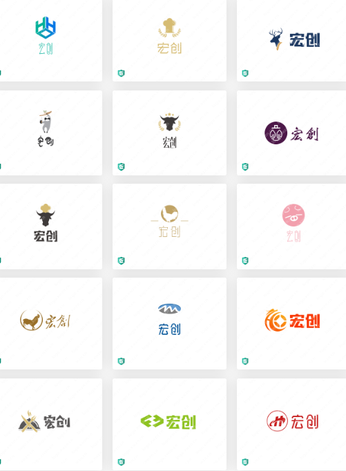 矿机公司Logo设计：宏创