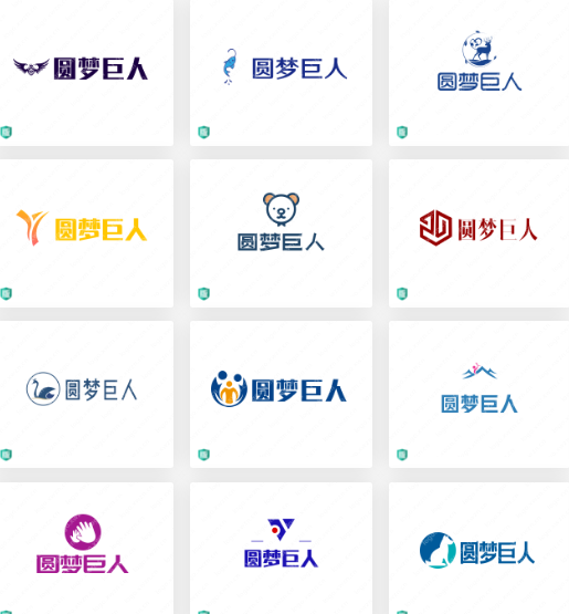 教育行业logo设计案例：圆梦巨人