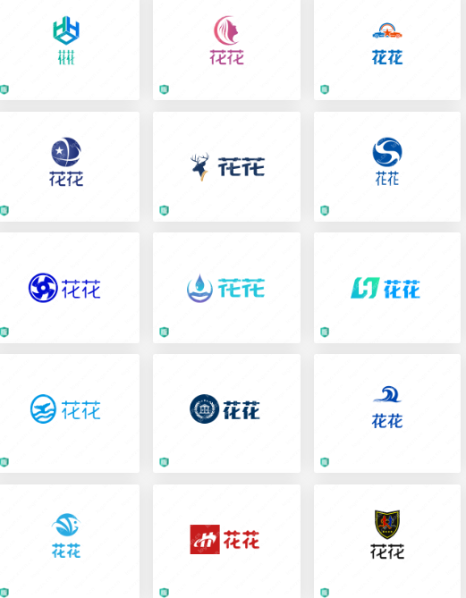 宠物行业logo设计案例：花花
