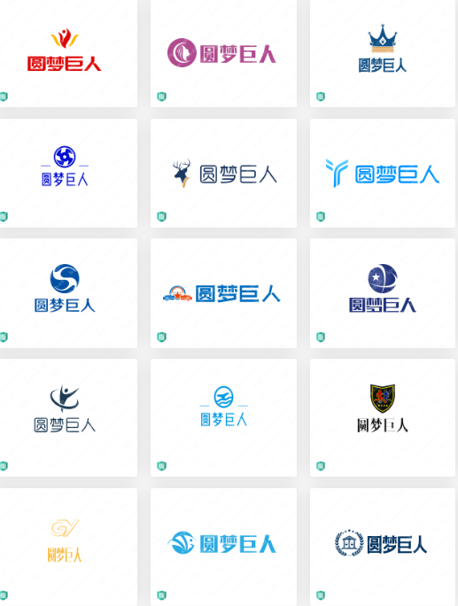 教育行业logo设计案例：圆梦巨人