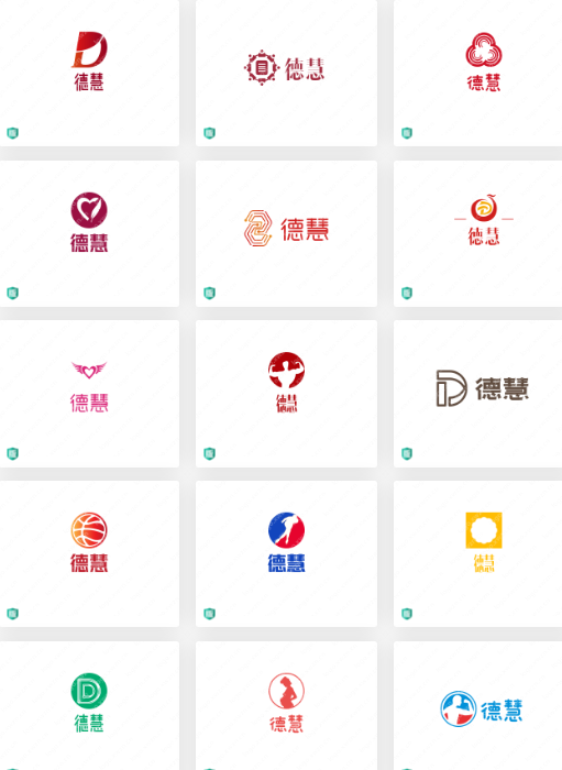 艺术学校的logo设计：德慧