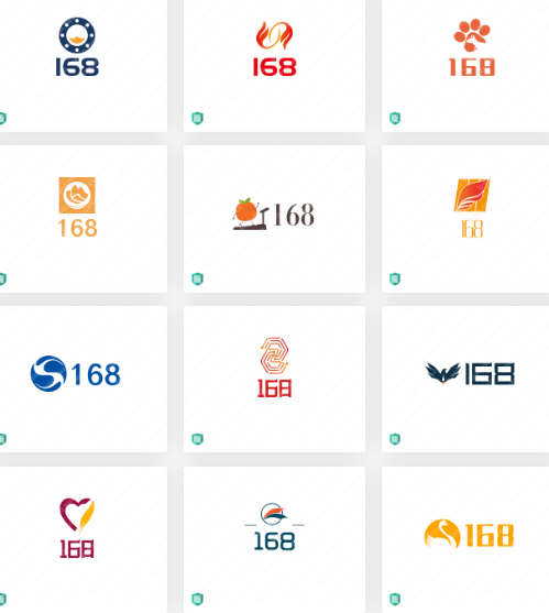 互联网品牌的logo设计：168