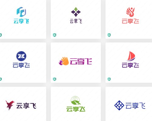 财税行业logo设计案例赏析：云享飞