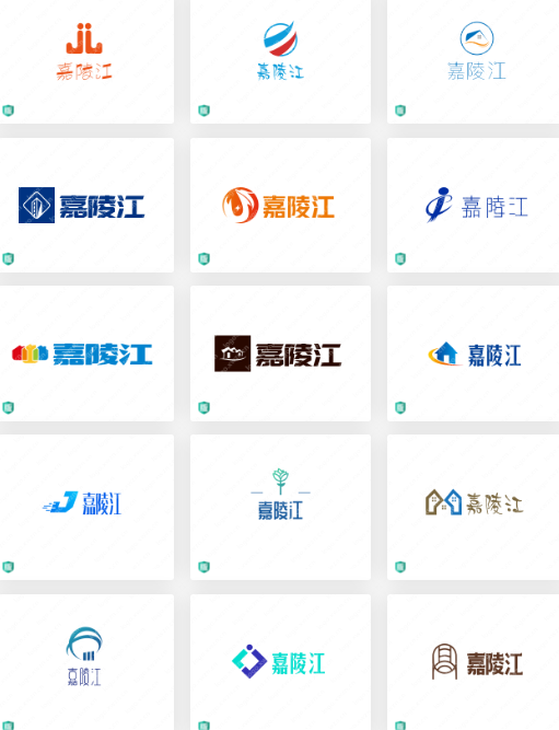 建筑公司的logo设计案例合集：嘉陵江