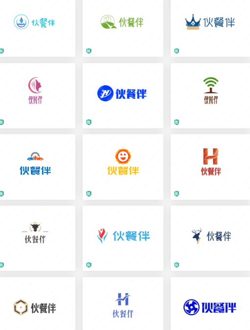 餐厅logo设计案例合集分享：伙餐伴