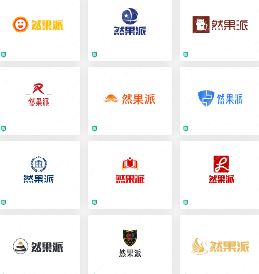 多款水果干零食logo设计案例合集: 然果派
