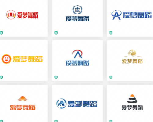 教育培训行业logo设计：爱梦舞蹈