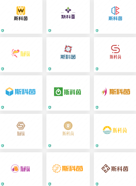 防火材料行业logo设计：斯科茵