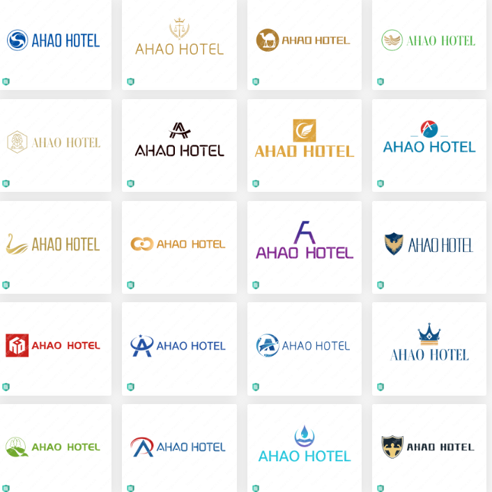 高端酒店类logo设计案例合集：“AHAO HOTEL”