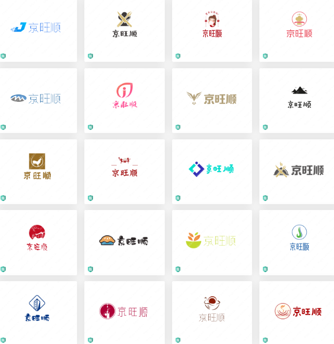 餐饮类logo设计案例合集：“京旺顺”