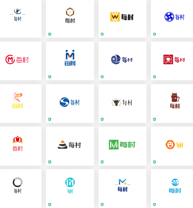 15款优秀logo设计合集“每村”请签收