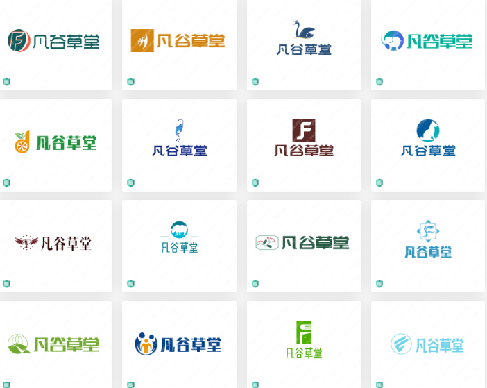 多款简约logo设计欣赏“凡谷草堂”