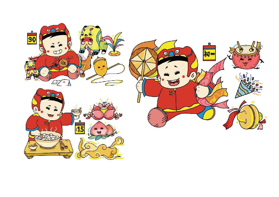 表情包设计，商插设计
