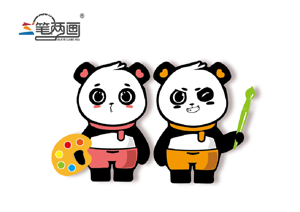 威客悟童视觉助雇主圆满完成熊猫吉祥物卡通形象设计任务