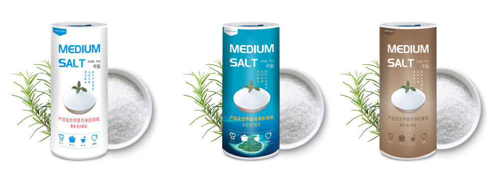 食用盐包装设计: 原有包装设计升级一一中盐