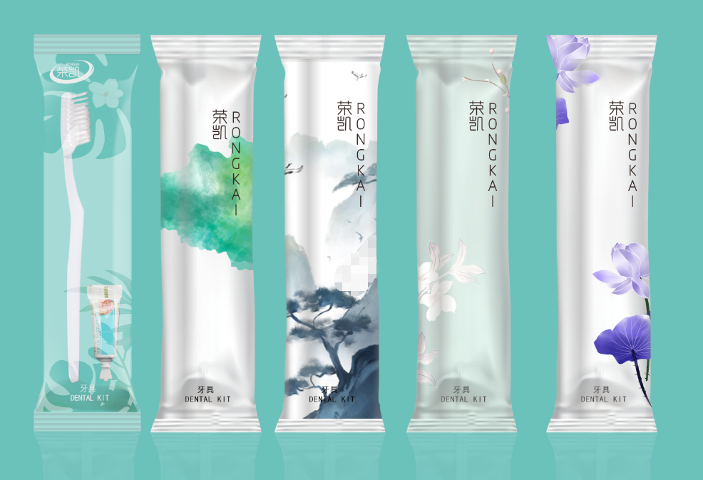 牙刷包装设计:酒店宾馆牙刷包装设计