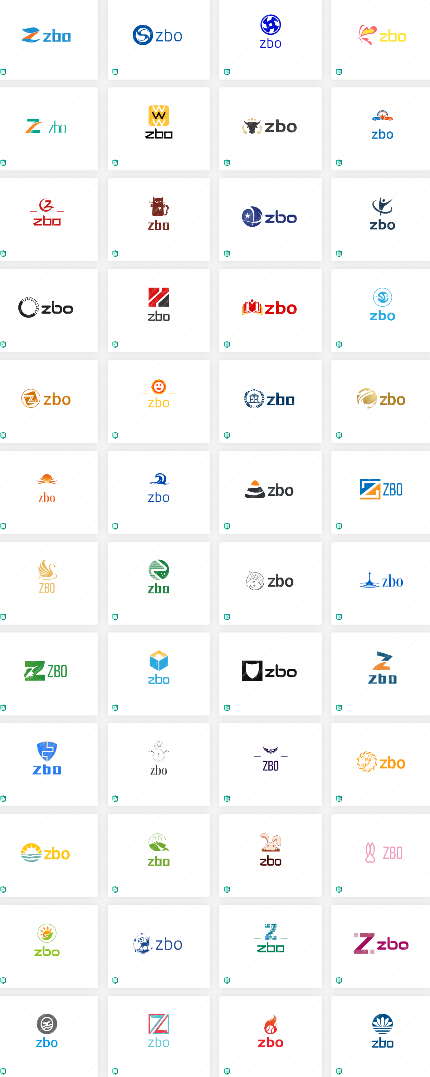 字母logo设计“zbo”案例赏析
