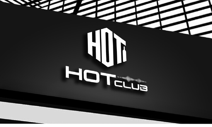 hot club 夜店 logo 设计