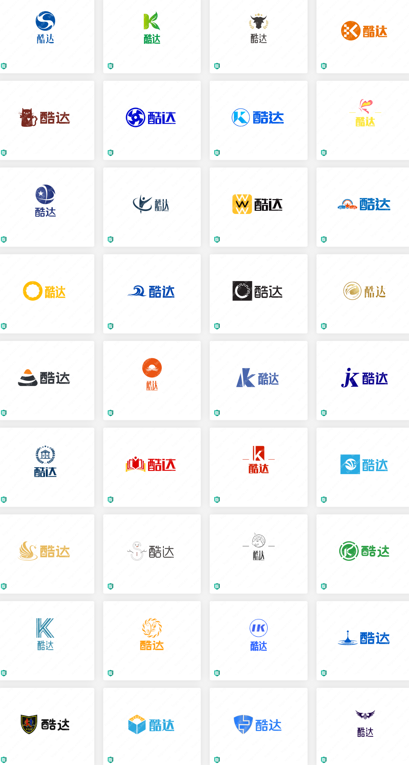 logo设计没灵感?多套“酷达”logo设计案例来帮你