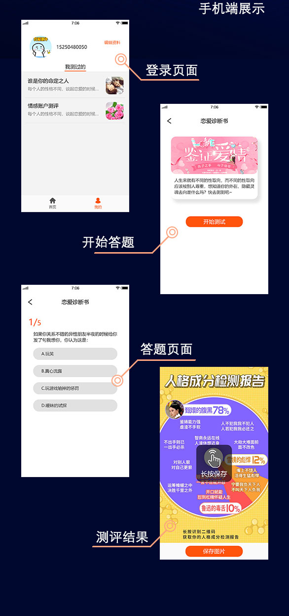 趣味答题测试H5 app开发案例介绍