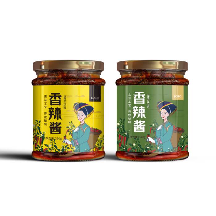 威客简一品牌设计助雇主圆满完成香辣酱的包装设计任务