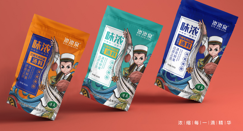 以“味浓”为主，渗渗泉调味品设计赏析