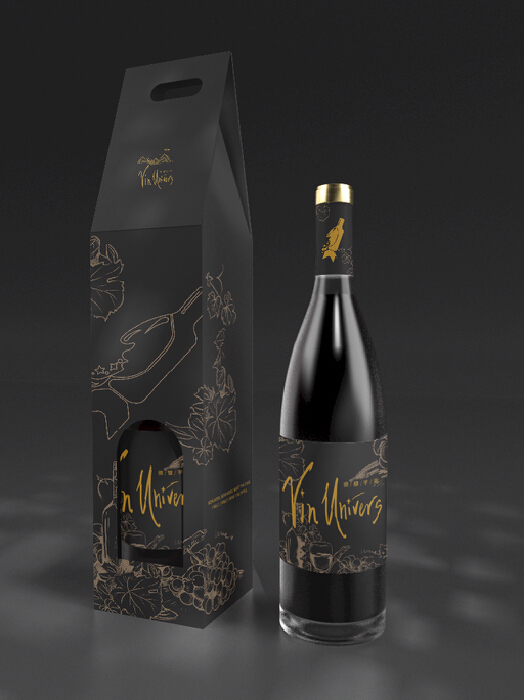 微醺宇宙--葡萄酒品牌logo