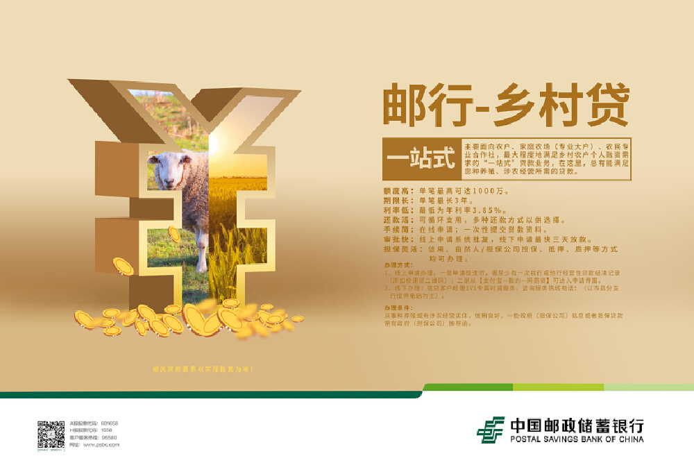 海报设计“极速贷”“老板贷”“乡村贷”