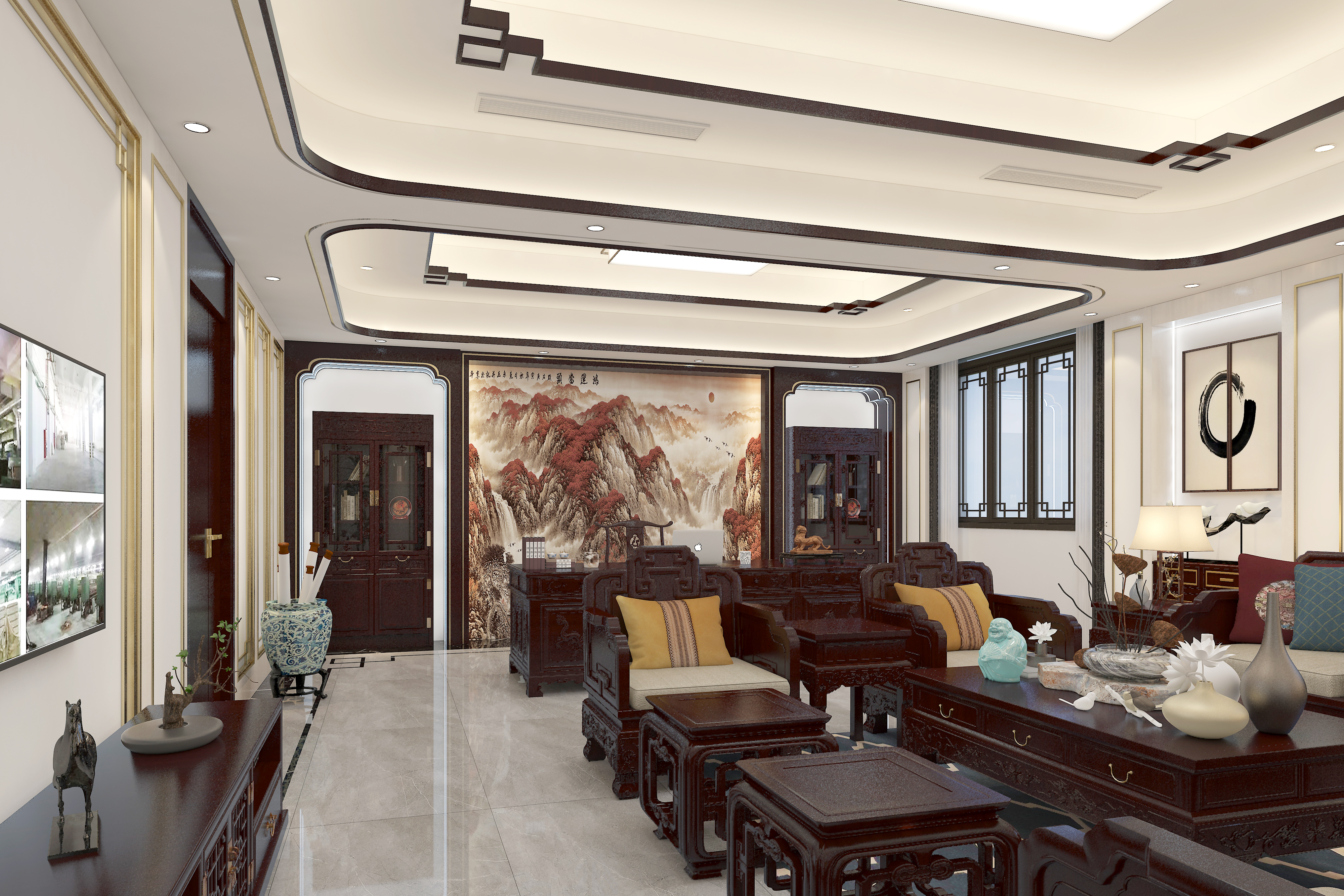 中式办公室-定制设计