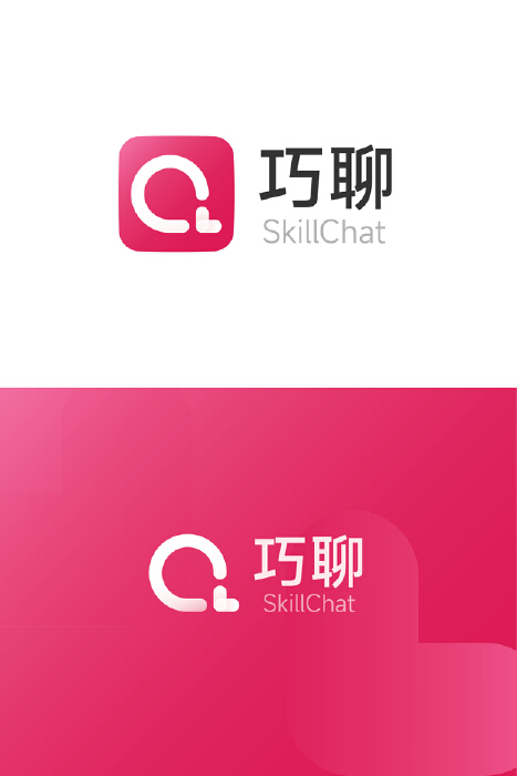 巧聊交友社交app标识设计