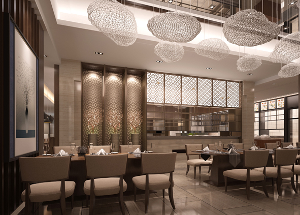 中餐厅设计案例1-案例展示-一品威客网