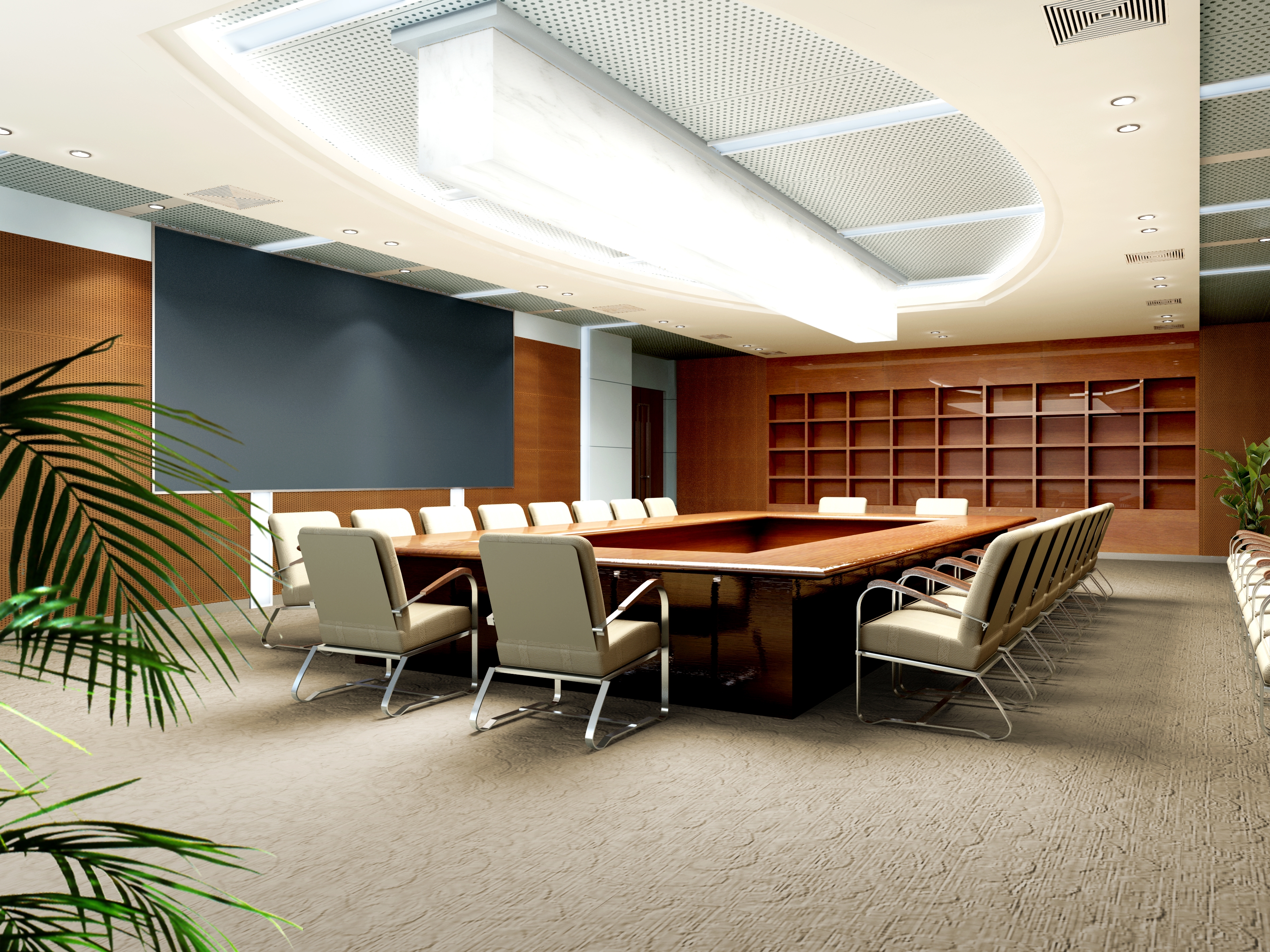 小型会议室效果图