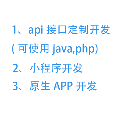 api接口定制开发(java,php)