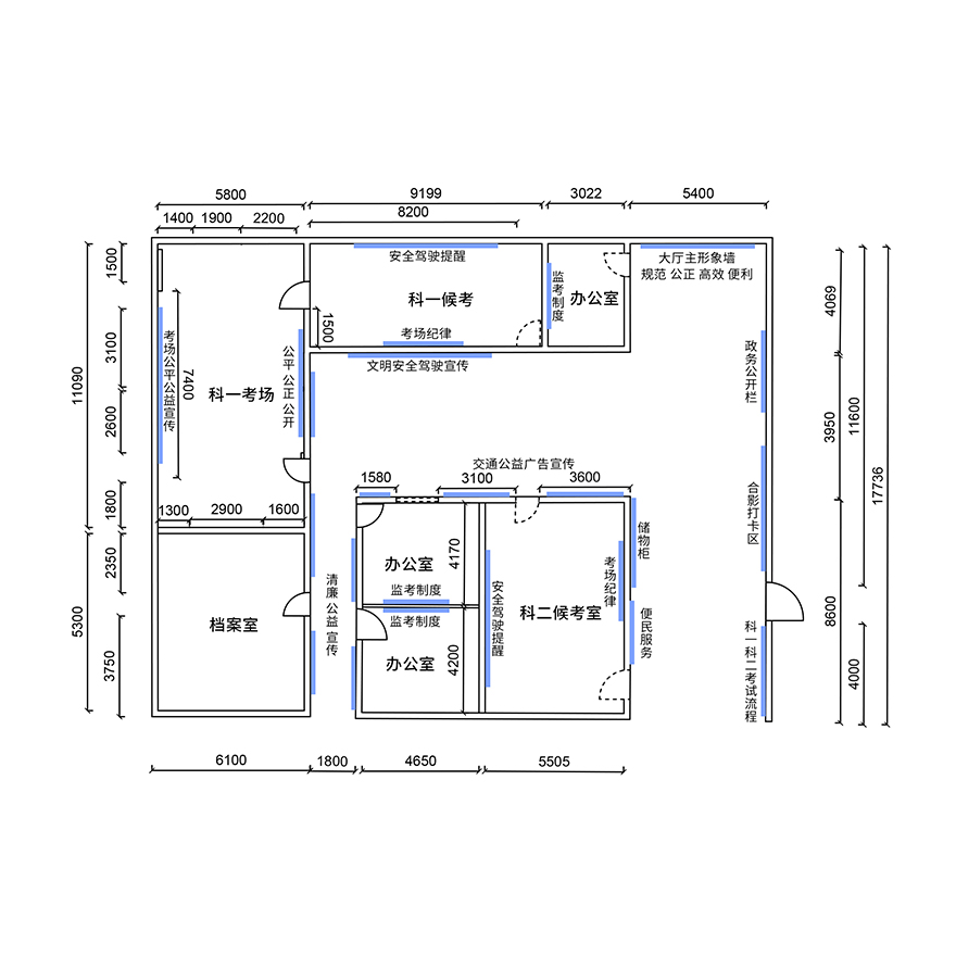 场所规划--摩托车考试中心