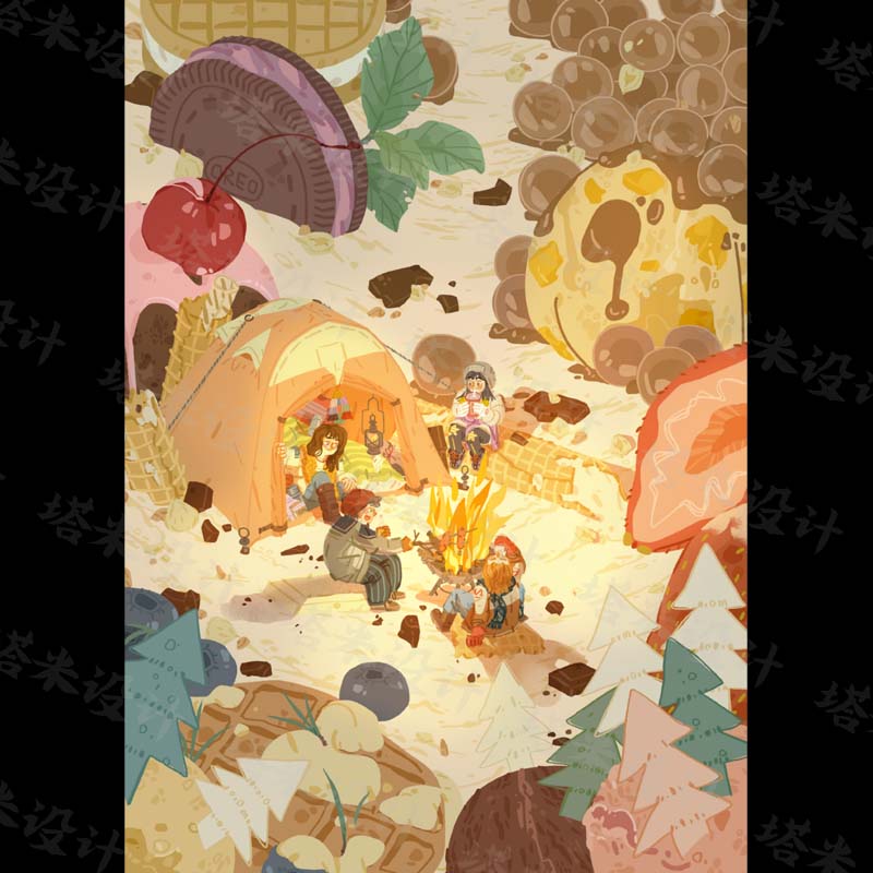 细致风插画绘制