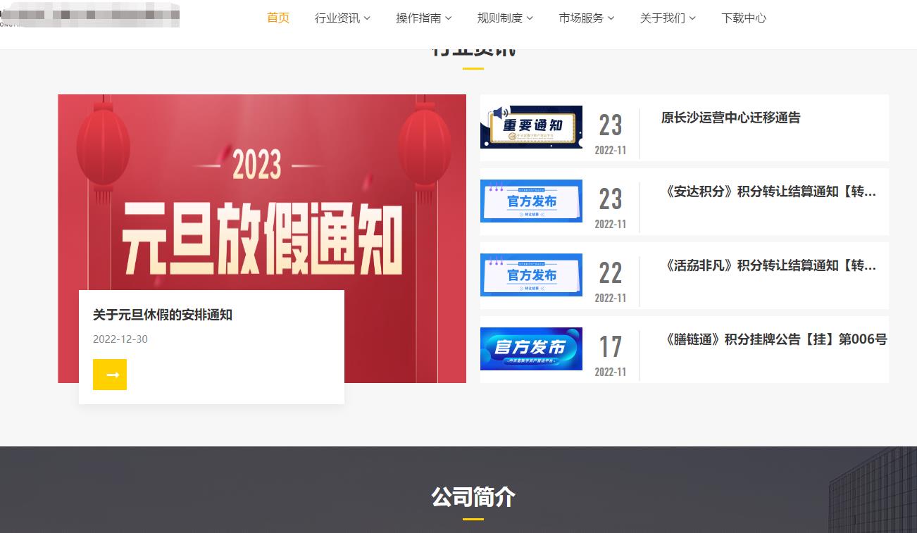 企业官网开发（中天富）