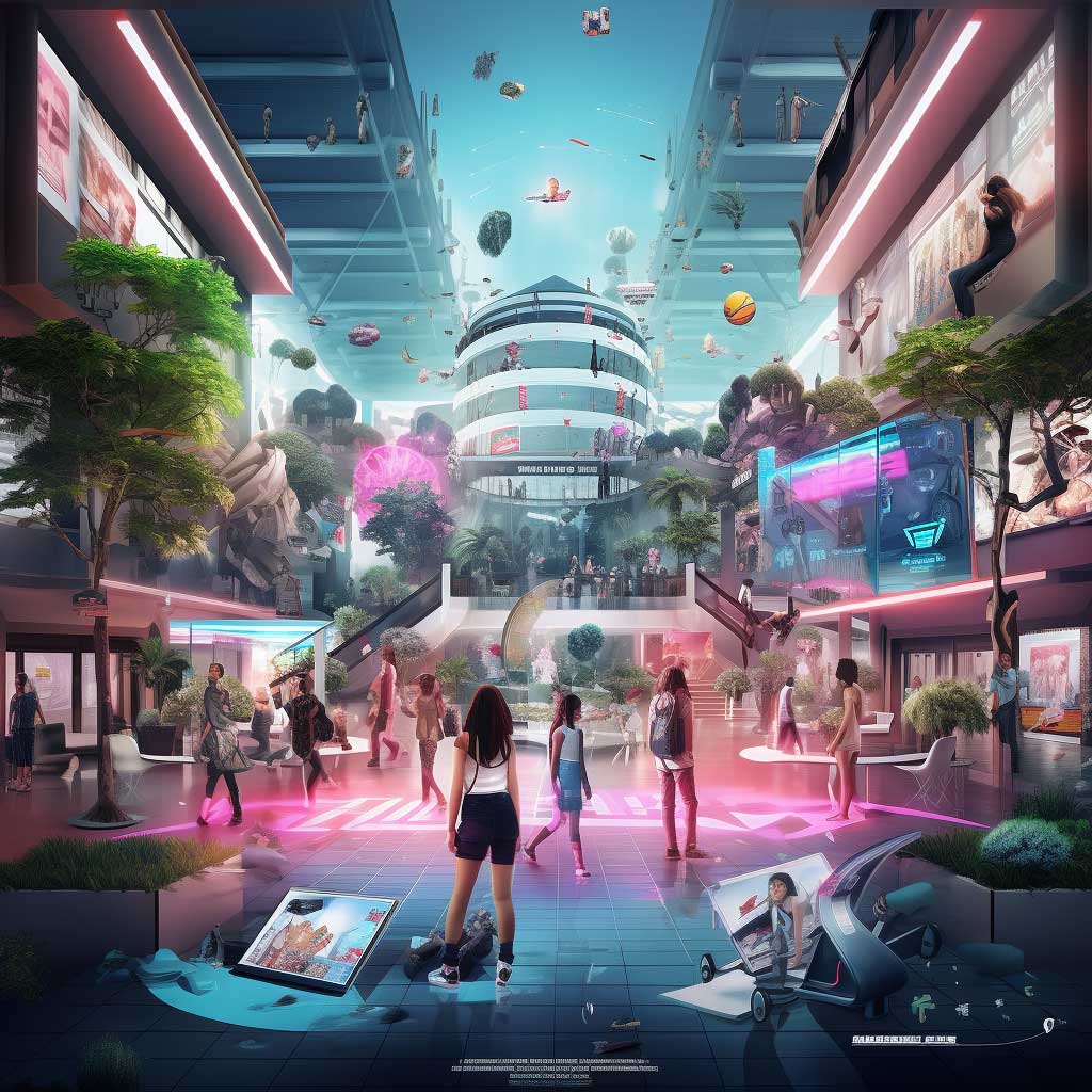 购物街海报设计