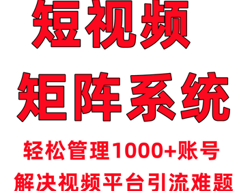 短视频渠道代运营矩阵短视频剪辑运营seo排名优化霸屏AI自动混剪系统搭建