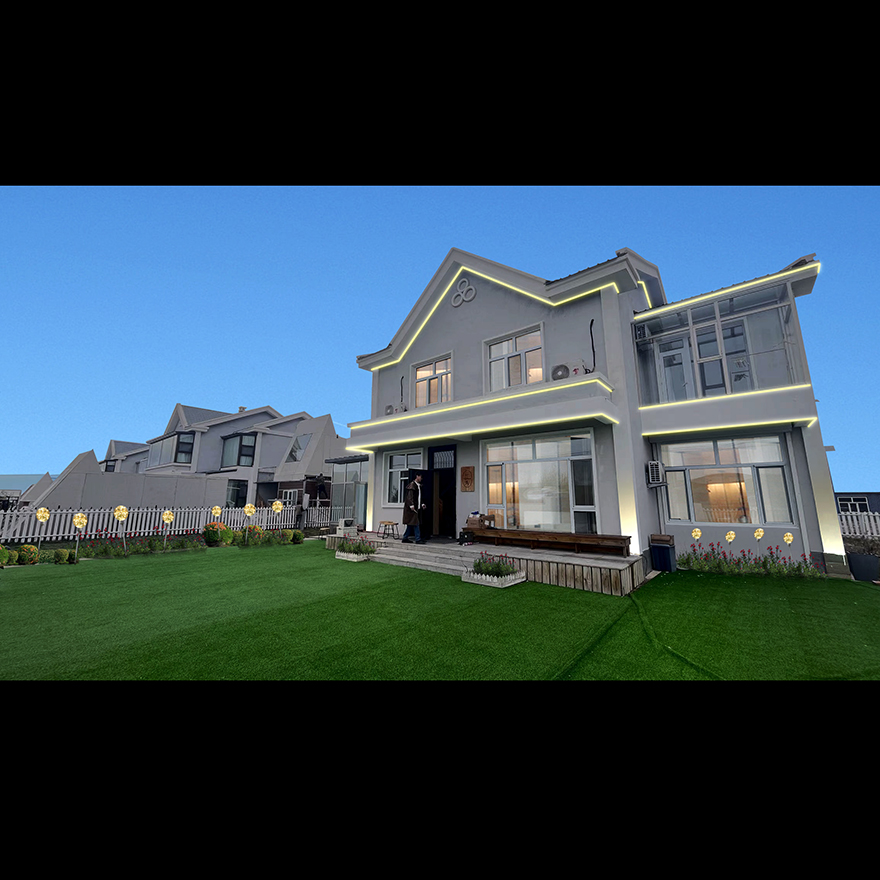 别墅室外简单亮化设计