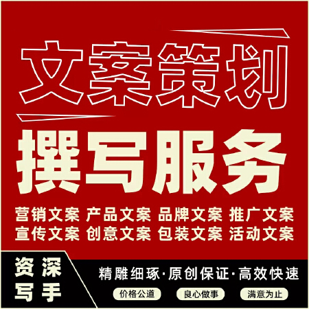 文章稿件撰写 品牌故事文案 广告宣传语商业策划 演讲发言稿