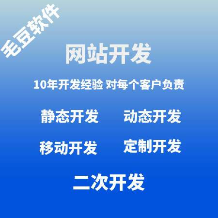 网站开发（定制、二开）