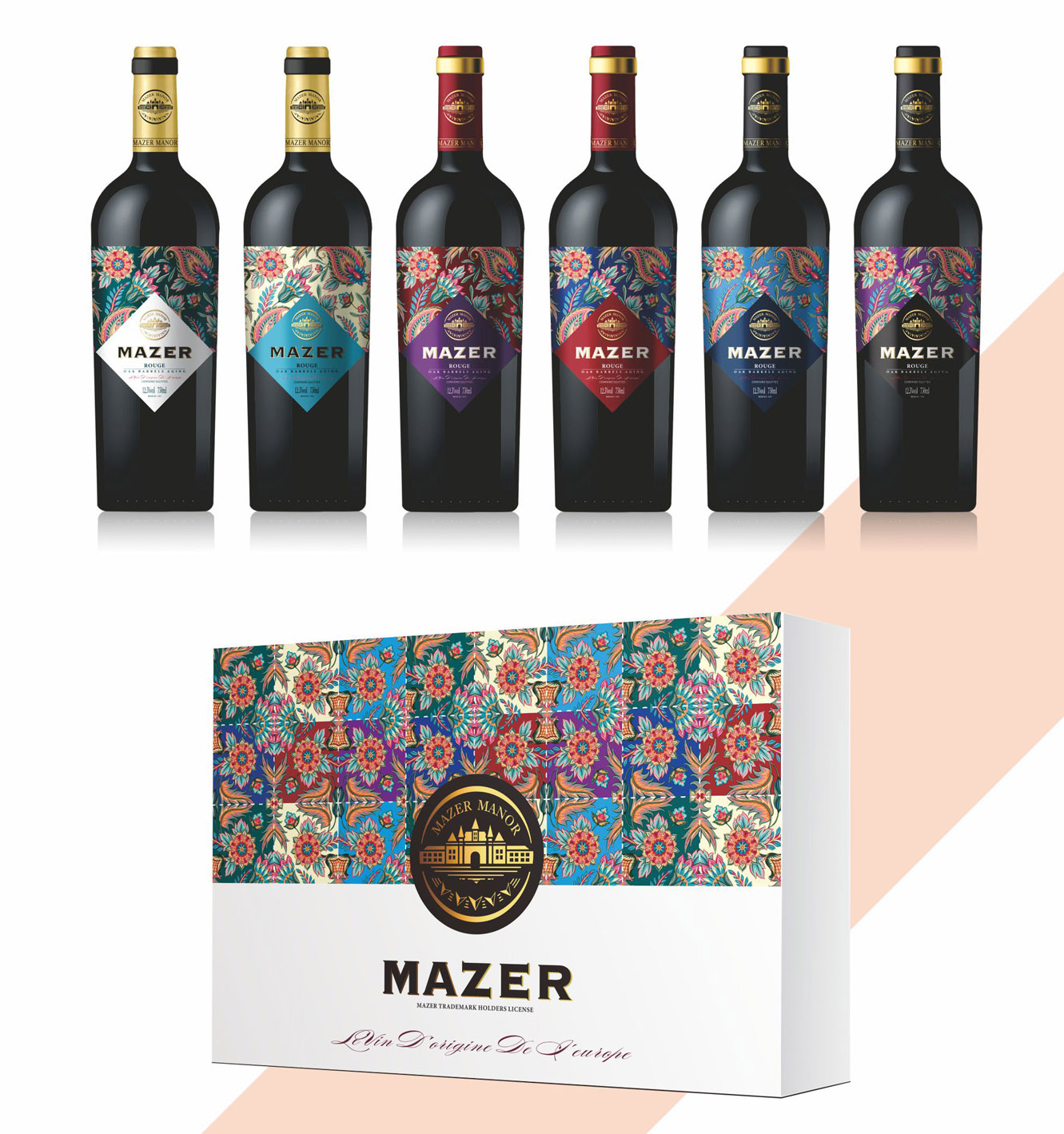 全套玛泽尔红酒包装设计