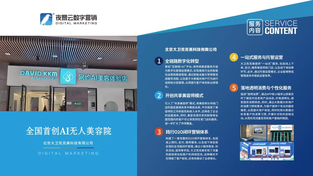 北京大卫克克美科技有限公司 营销策划