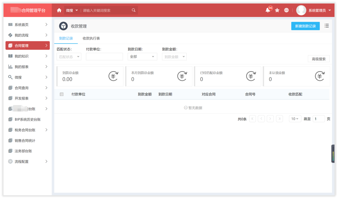 xx公司合同管理项目