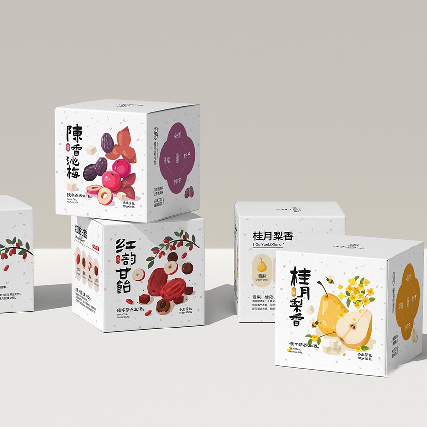 养生茶系列包装设计