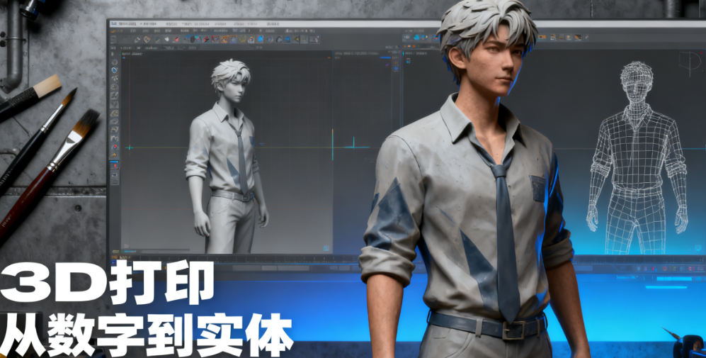 从数字到实体：掌握3D打印写实角色建模的完整法则